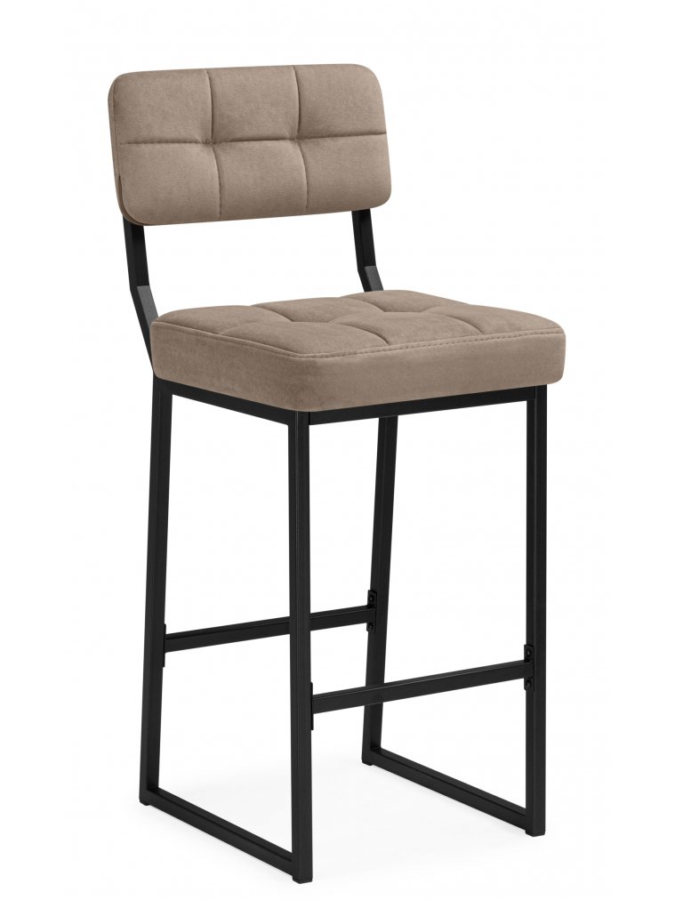 Полубарный стул Ларс selfie mocco / черный