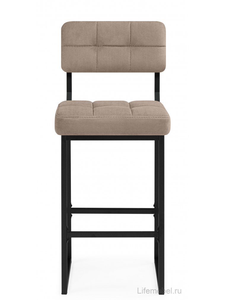 Полубарный стул Ларс selfie mocco / черный