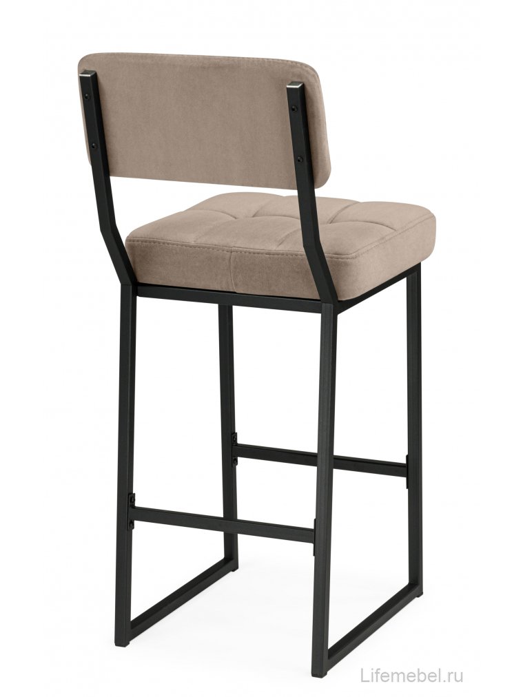 Полубарный стул Ларс selfie mocco / черный