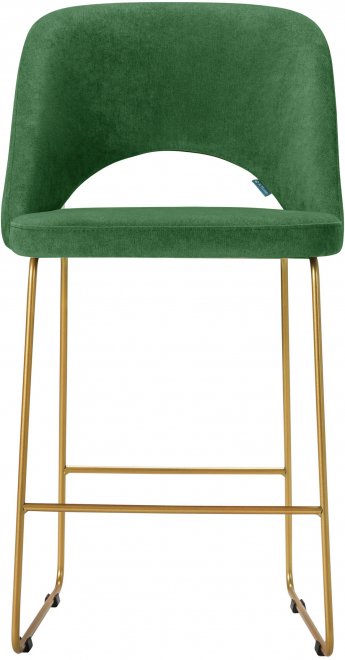 Полубарный стул Lars зеленый / золото