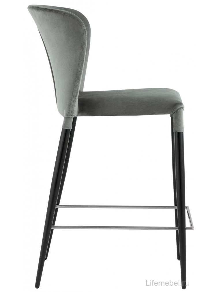 Полубарный стул Лаура серый