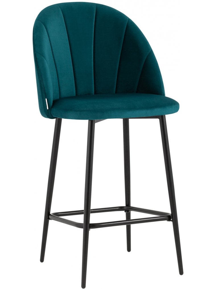 Полубарный стул Закур New велюр изумрудный