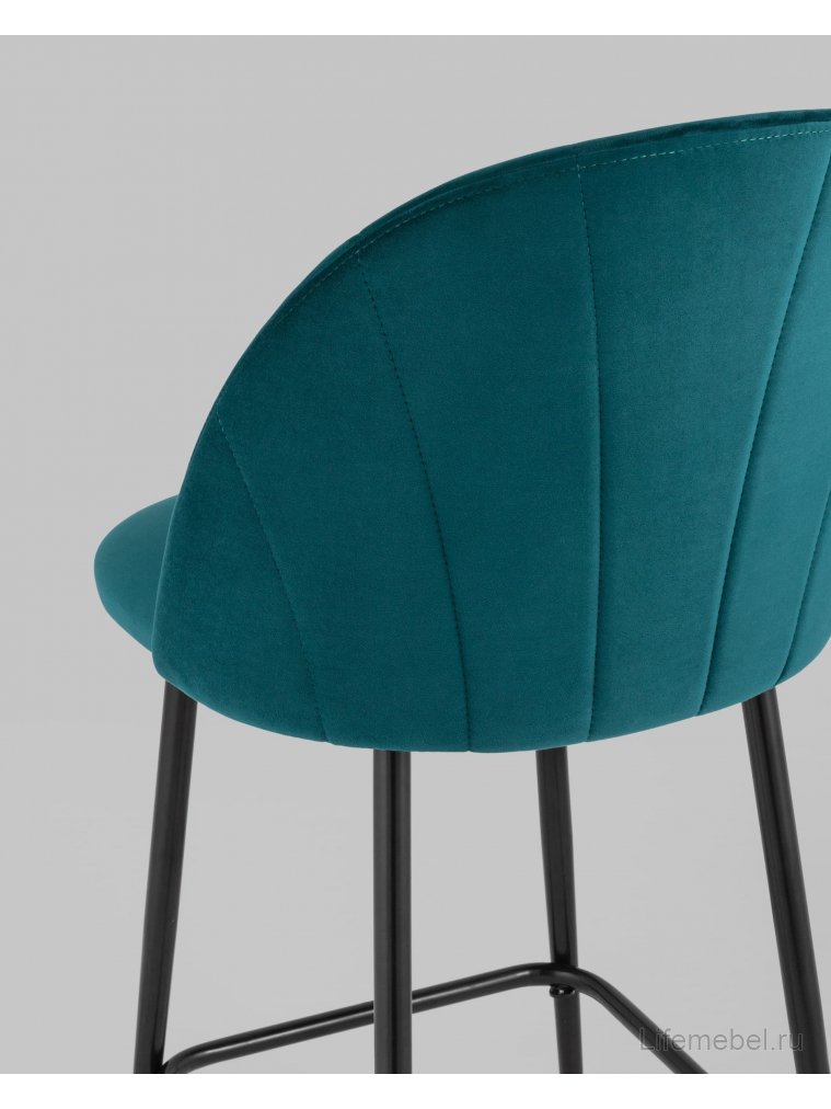 Полубарный стул Закур New велюр изумрудный