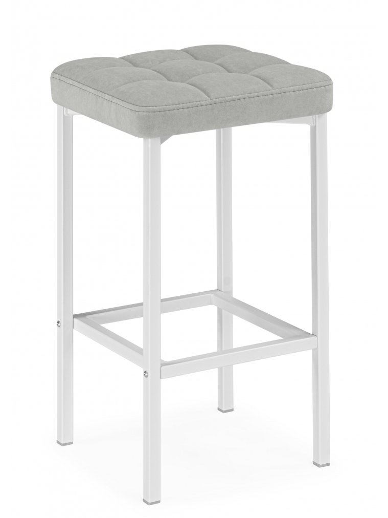 Полубарный стул Лофт мадера 20 / белый матовый