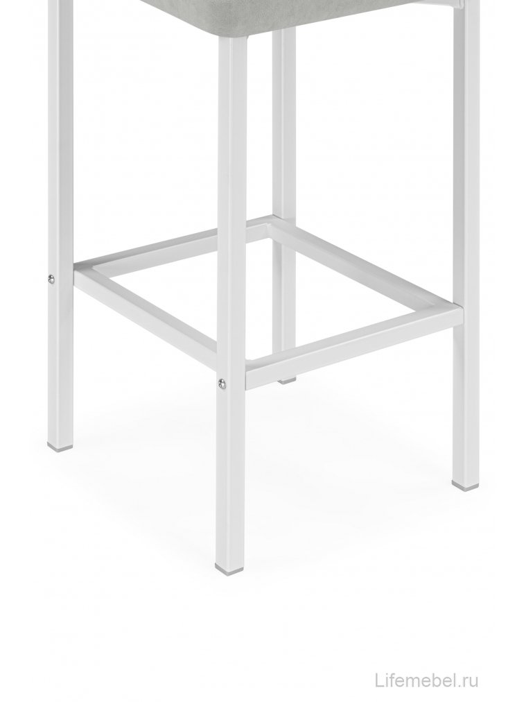 Полубарный стул Лофт мадера 20 / белый матовый