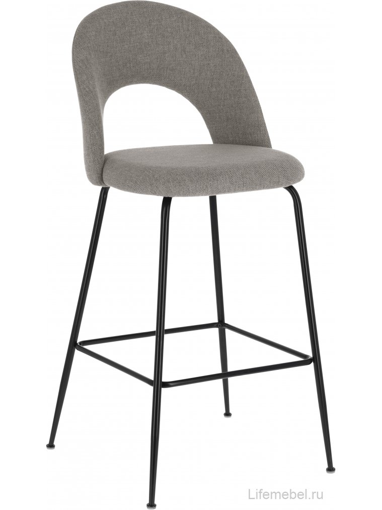 Полубарный стул Mahalia светло-серый