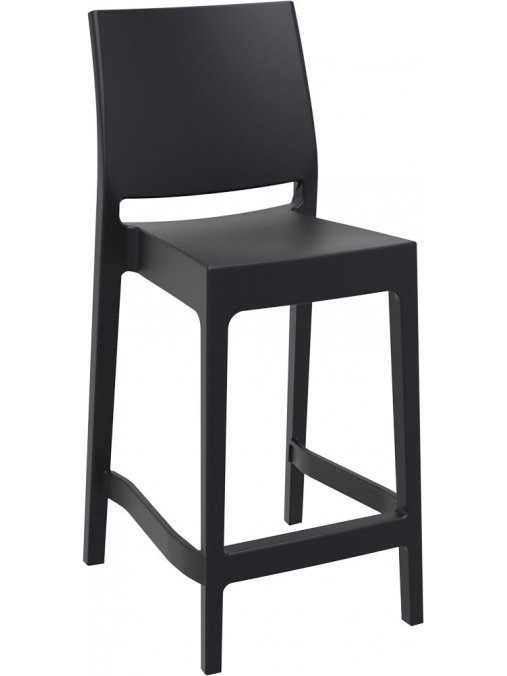 Полубарный стул Maya черный