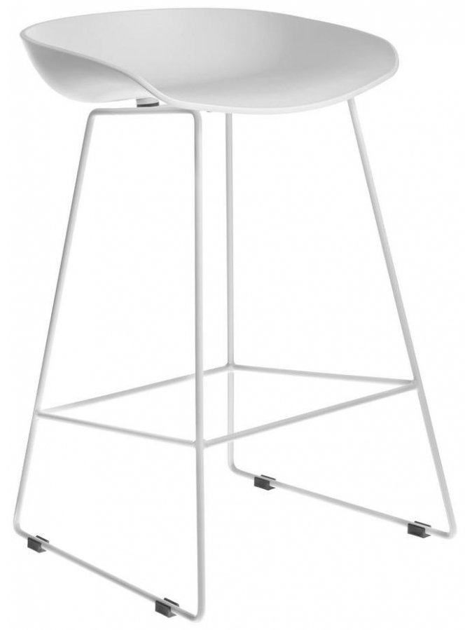 Полубарный стул Neo белый