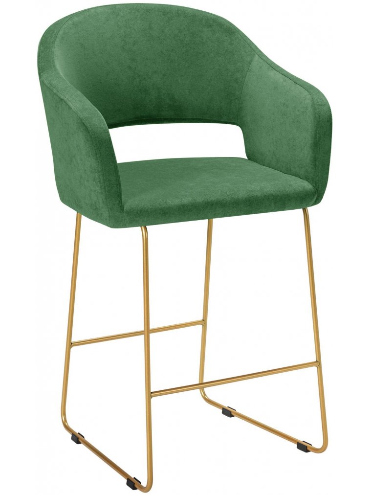 Полубарный стул Oscar зеленый / золото
