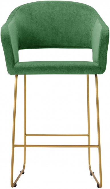 Полубарный стул Oscar зеленый / золото