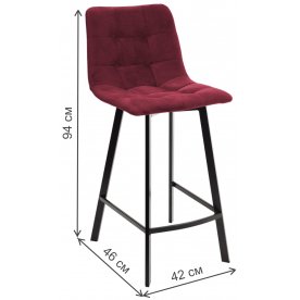 Полубарный стул Chili-QB Square