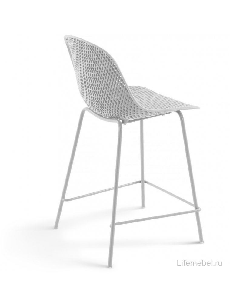 Полубарный стул Quinby белый