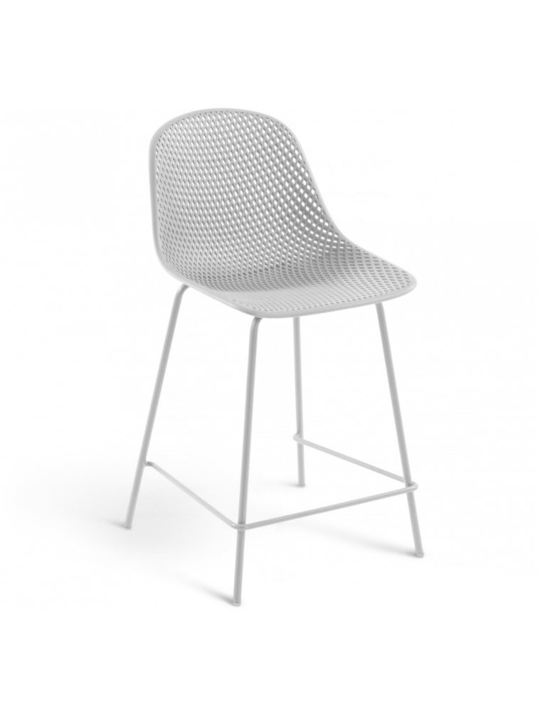 Полубарный стул Quinby белый