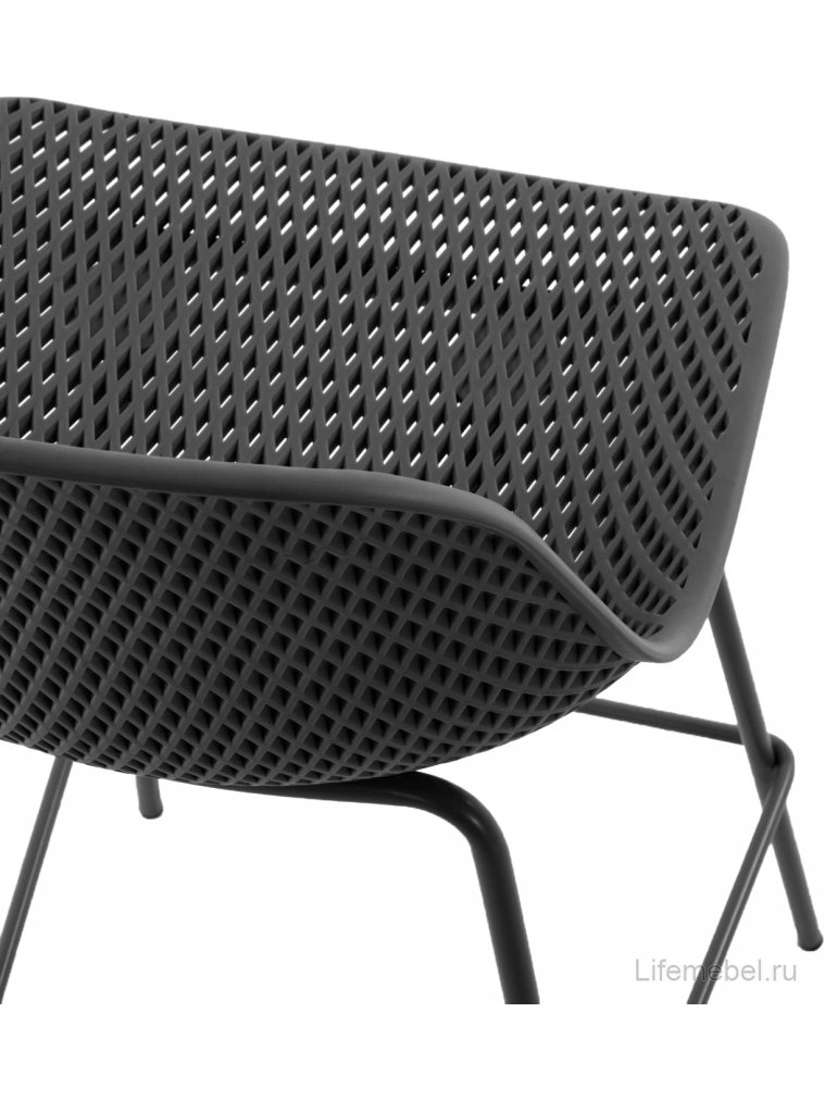 Полубарный стул Quinby серый