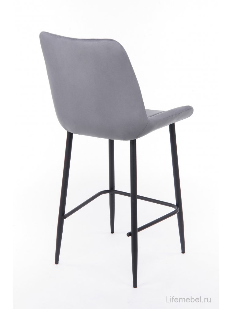 Полубарный стул Седа 360 темно-серый (zd 995) / черный