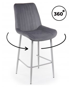 Полубарный стул Седа темно-серый (zd 995) / серый