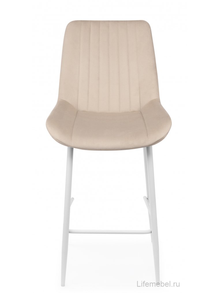 Полубарный стул Седа бежевый (zd 210) / белый