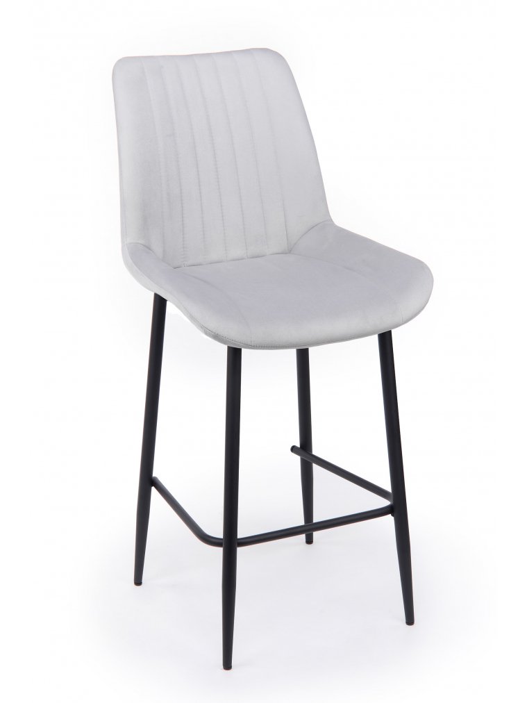 Полубарный стул Седа светло-серый (zd 960) / черный