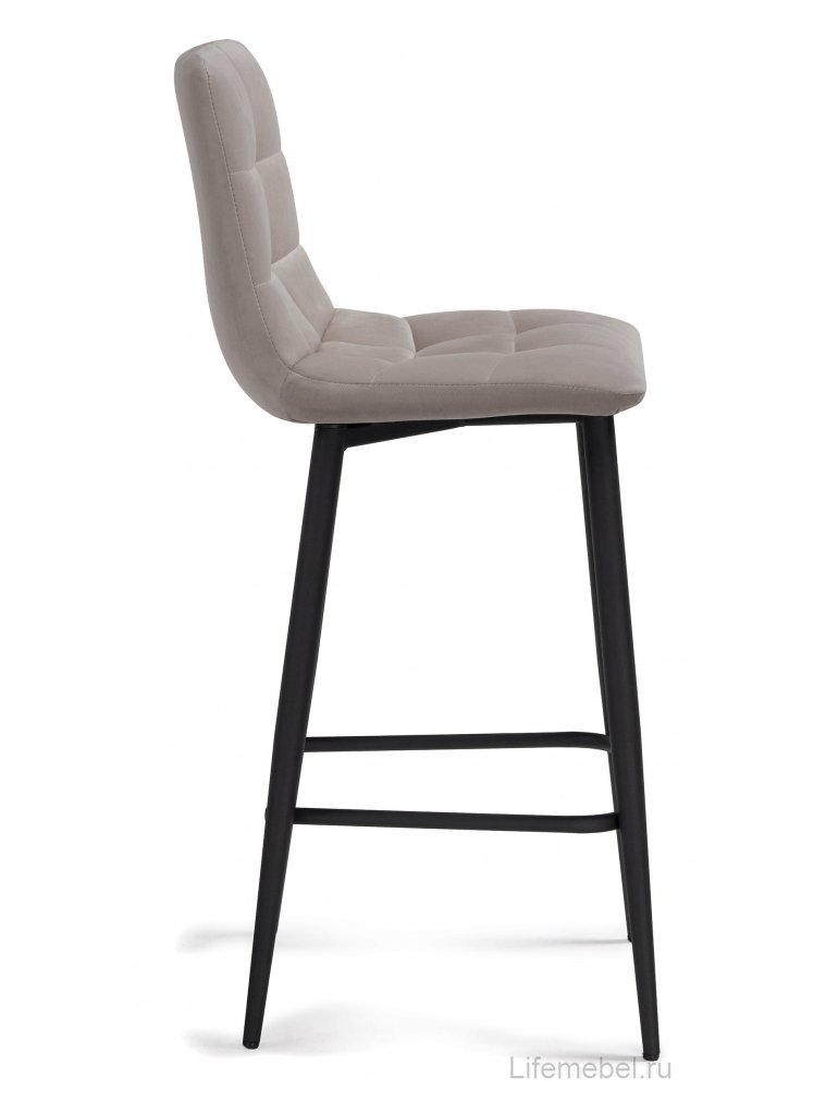 Полубарный стул Симпл латте / черный