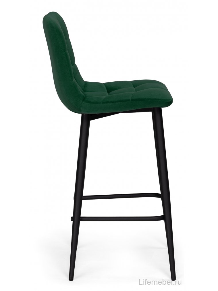 Полубарный стул Симпл зеленый (hl 56) / черный каркас