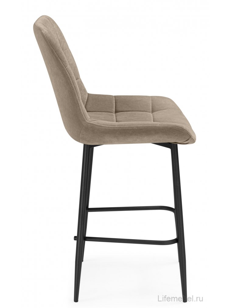 Полубарный стул Стронг вращающийся латте (hl 70) / черный каркас