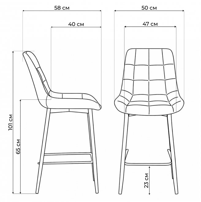 Полубарный стул Стронг вращающийся латте (hl 70) / черный каркас