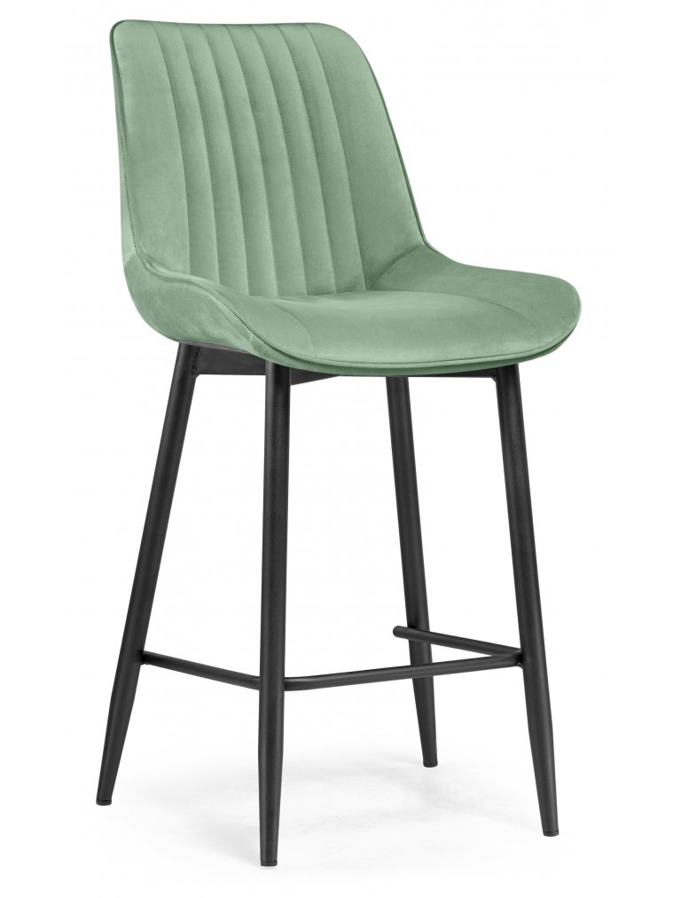 Полубарный стул Вейв фисташковый ZD 651 / черный каркас