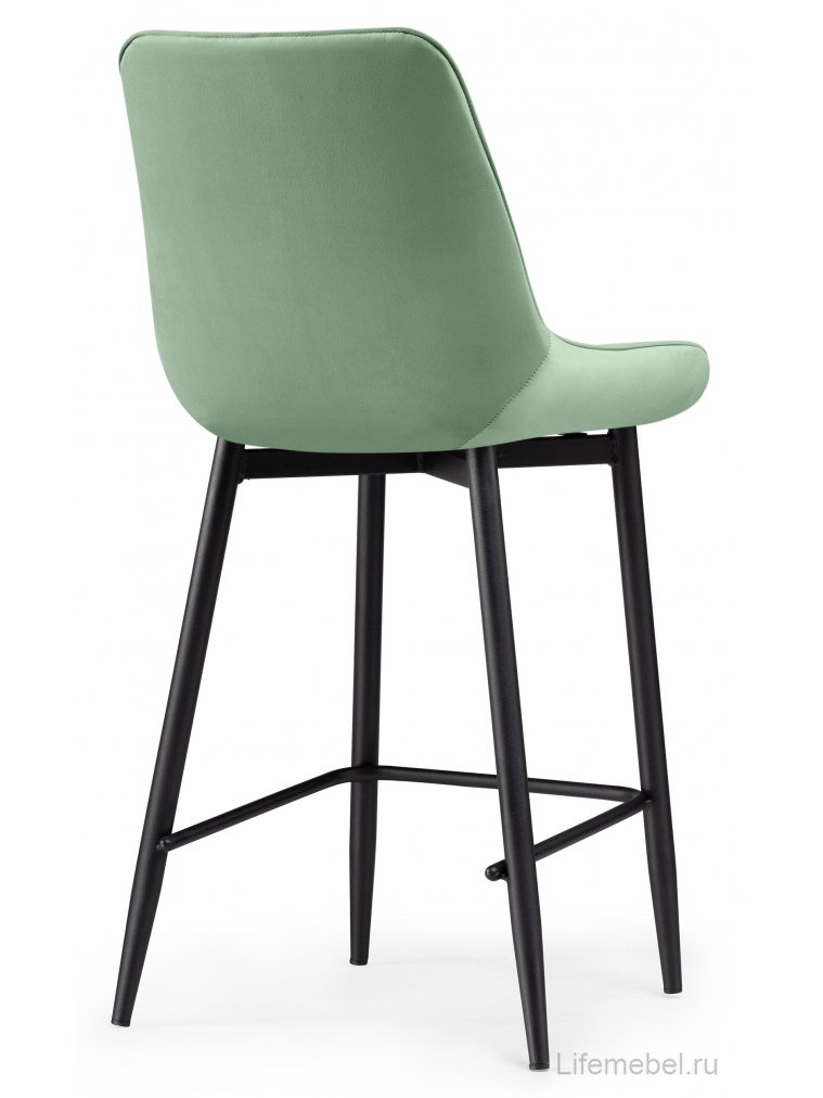 Полубарный стул Вейв фисташковый ZD 651 / черный каркас