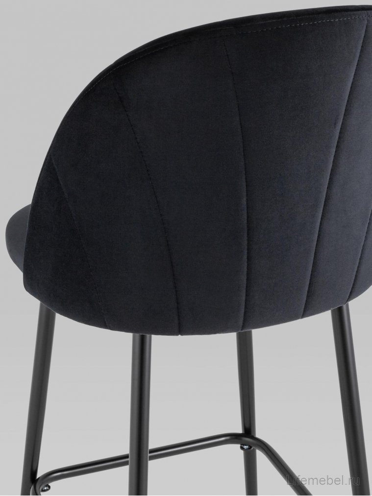 Полубарный стул Закур черный