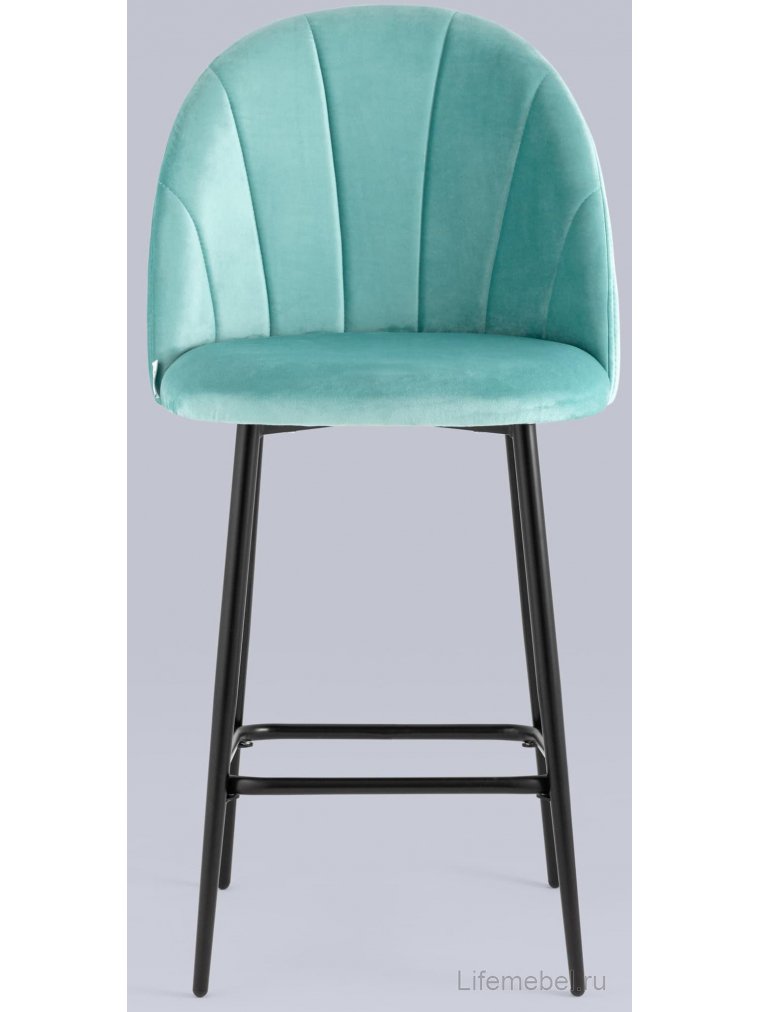 Полубарный стул Закур пыльно-голубой