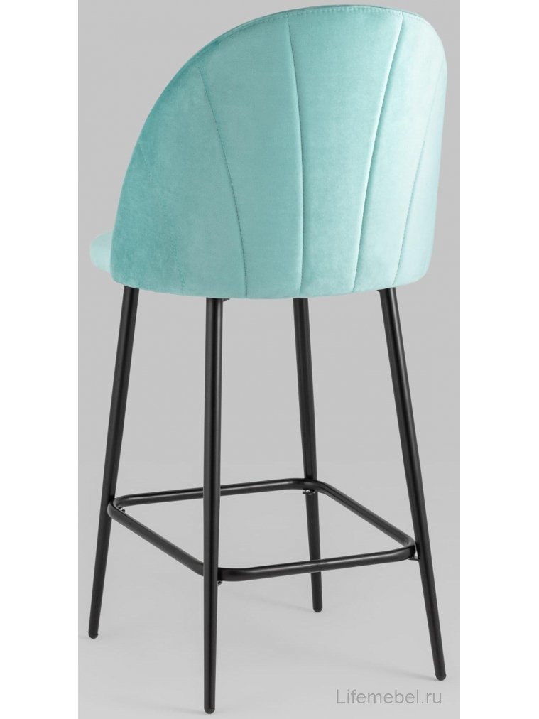 Полубарный стул Закур пыльно-голубой