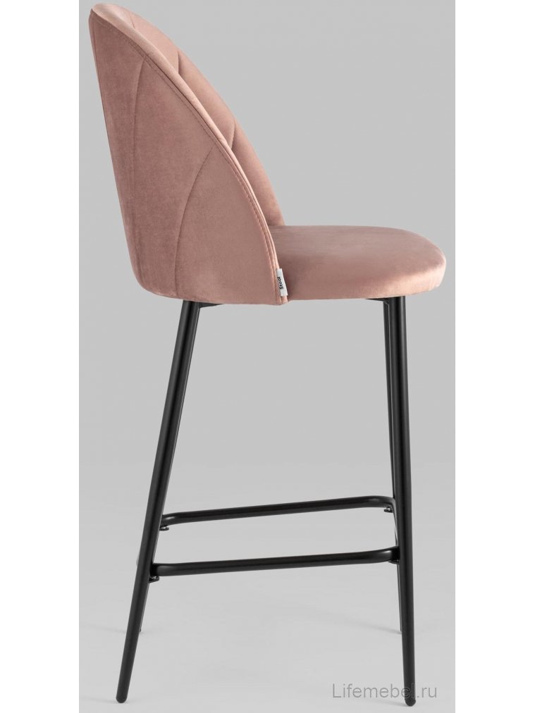 Полубарный стул Закур пыльно-розовый