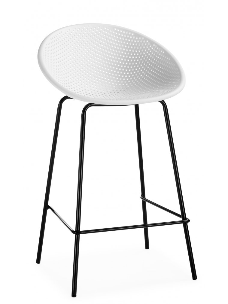 Полубарный стул Zeta white  / black