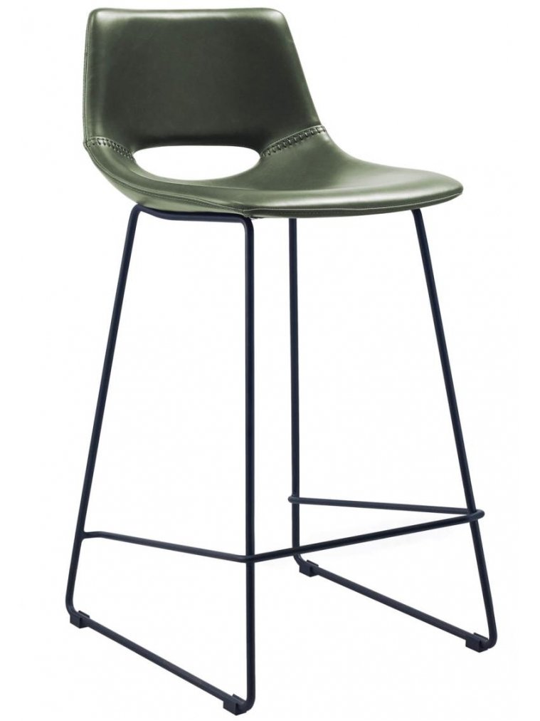 Полубарный стул Ziggy зеленый