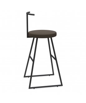 Стул барный Сканди-65 софт ткань brauni/черный