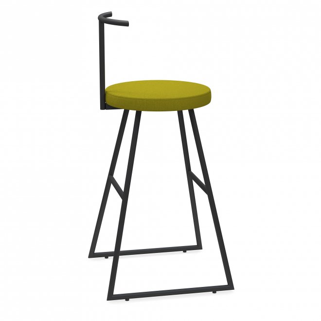 Барный стул Сканди-65 софт (430*430*650/900) ткань NEW kiwi/черный