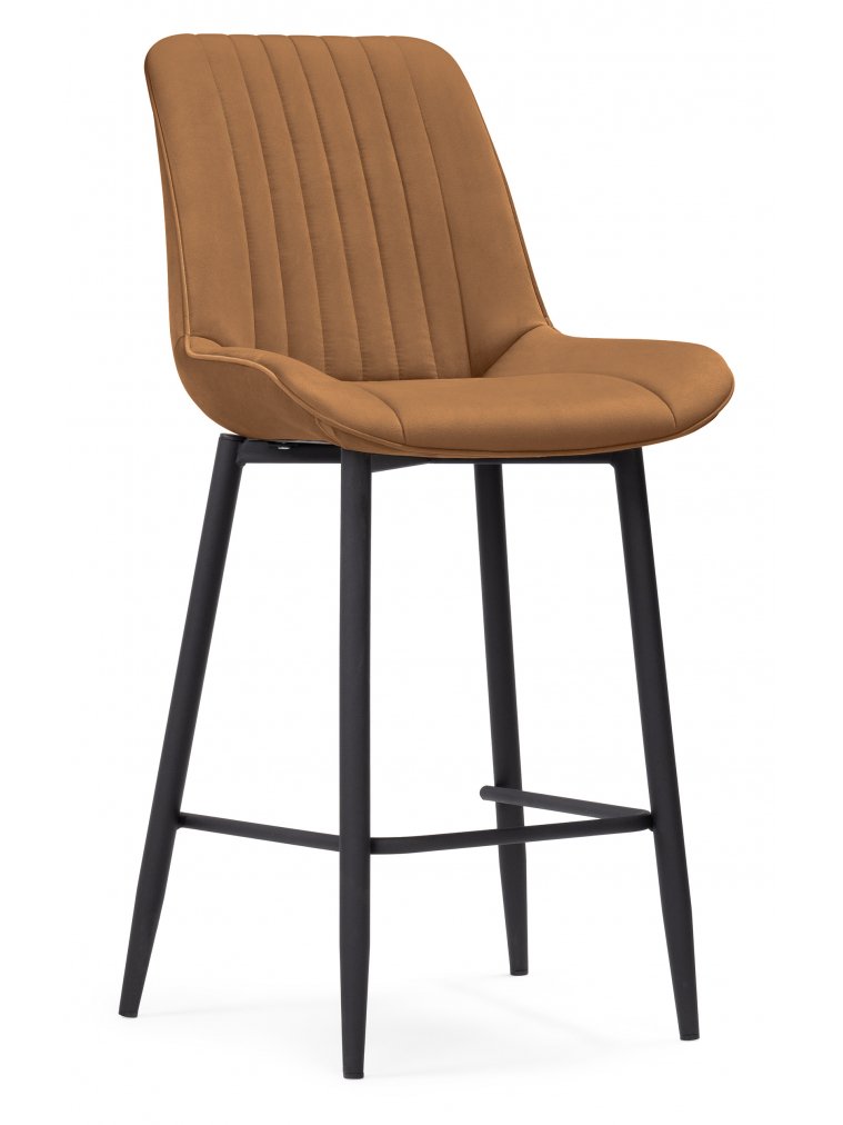 Полубарный стул Седа К кирпичный / черный