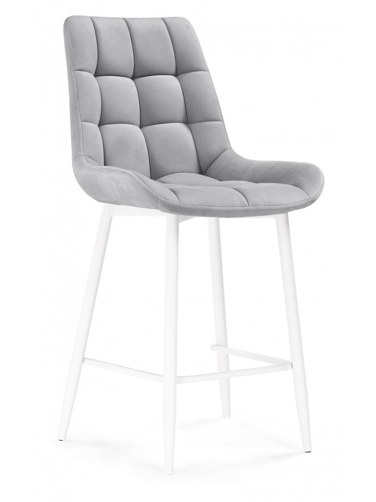 Полубарный стул Алст К светло-серый / белый