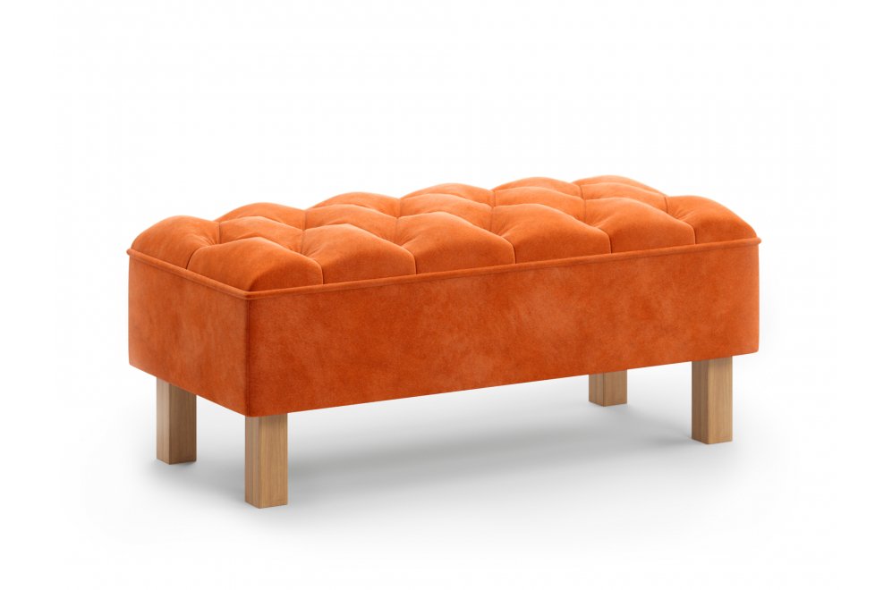 Банкетка Агат оранжевая