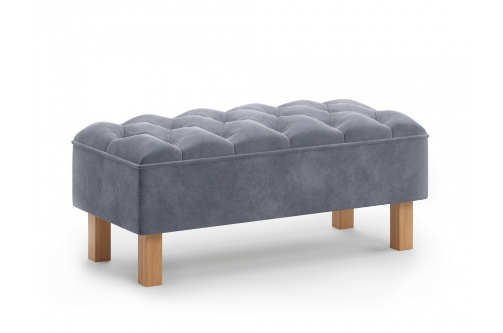 Банкетка Агат серая