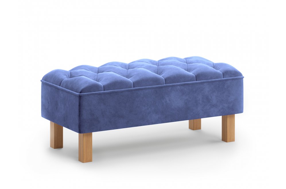 Банкетка Агат светло-синяя