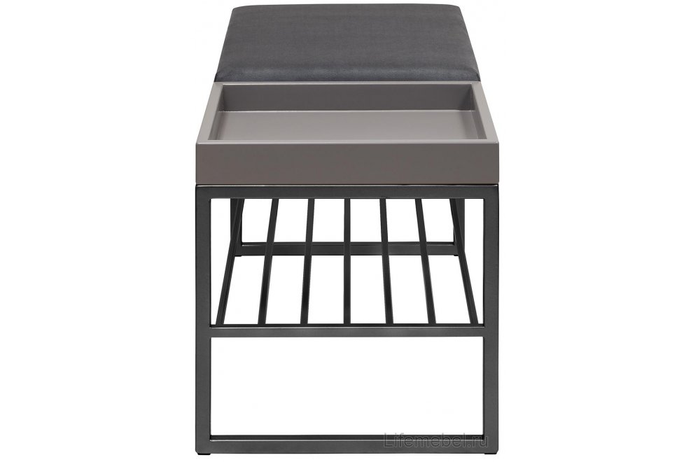 Банкетка Ruby Box велюр mouse grey greybox / черный