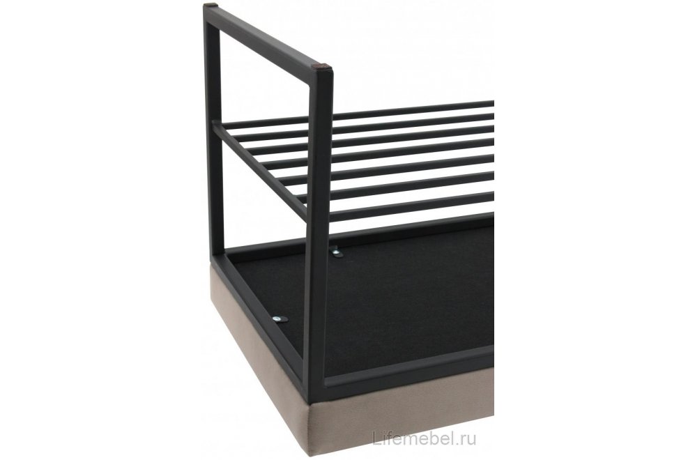 Банкетка Ruby Mini черная / grey