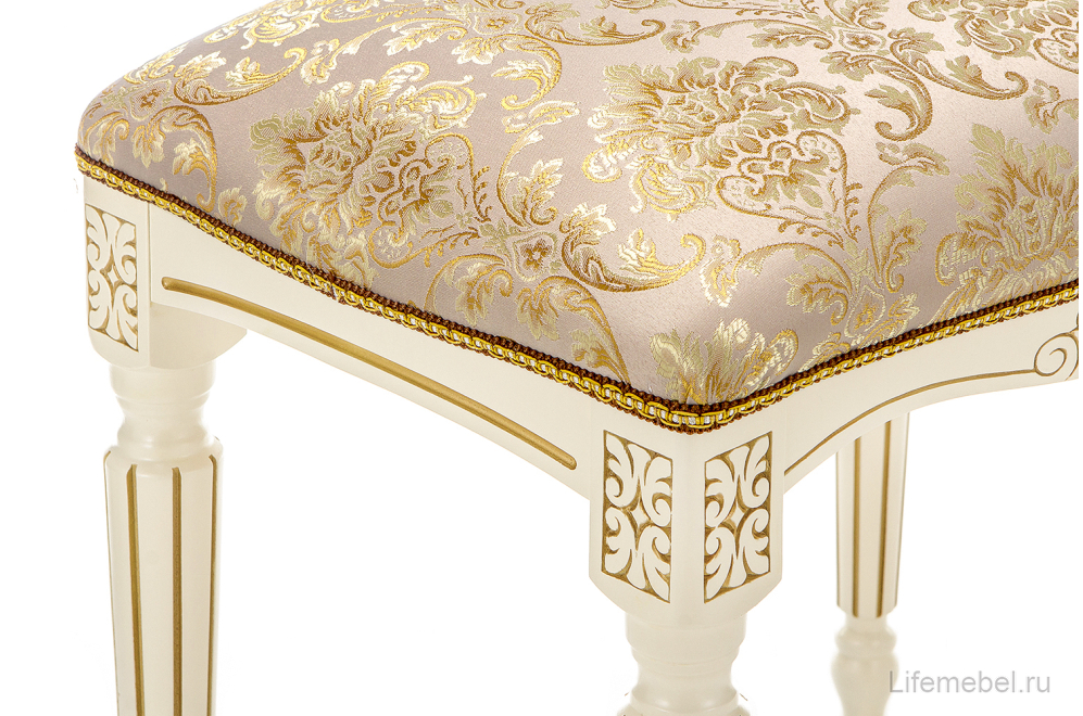Банкетка Беттино патина золото / бежевый