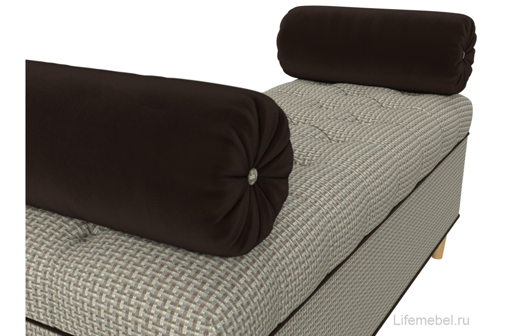 Банкетка Ниагара коричневая / бежевая