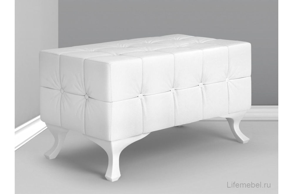 Банкетка Гордон 87 экокожа polo белая