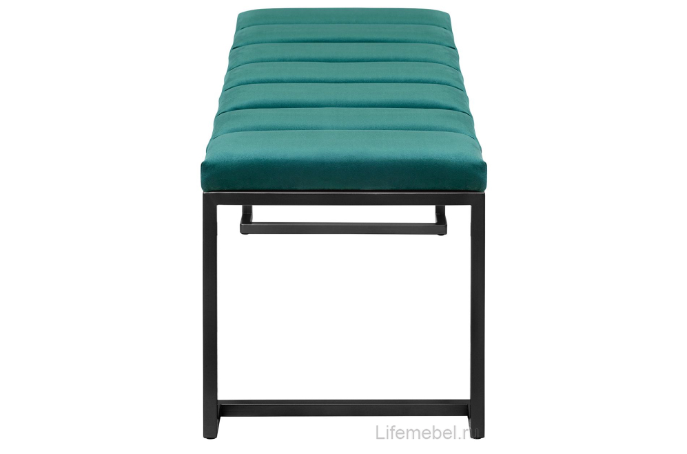 Банкетка Omega велюр Nefrit Bulon / черная