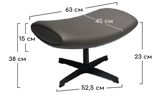 Банкетка Imola серая