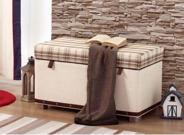 Банкетка Plaid коричневая