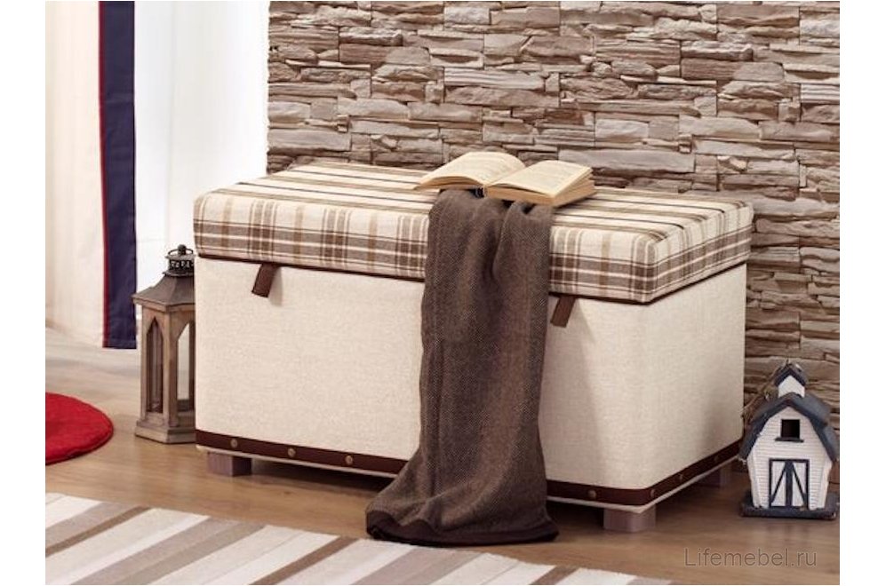 Банкетка детская Plaid коричневая